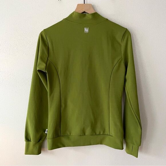 Nicole Miller Sport Olive Green Pullover Sweatshirt - Size: Medium - Picture 2 of 6